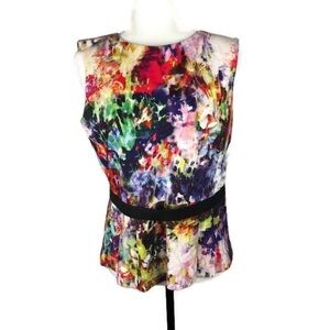 Sandra Augelazzi Multicoloured Top With Peblum